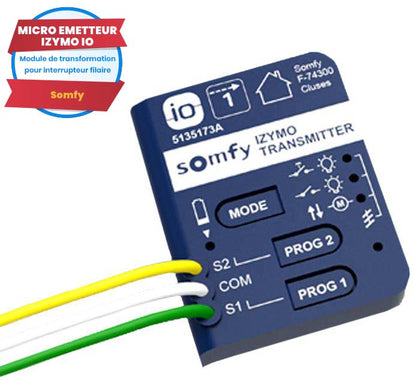 Micro Emetteur Izymo IO pour connecté un interrupteur filaire tous types