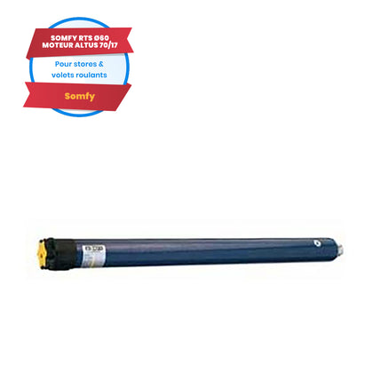 Moteur radio Somfy Altus 60 RTS - 70NM 17 tours / mins