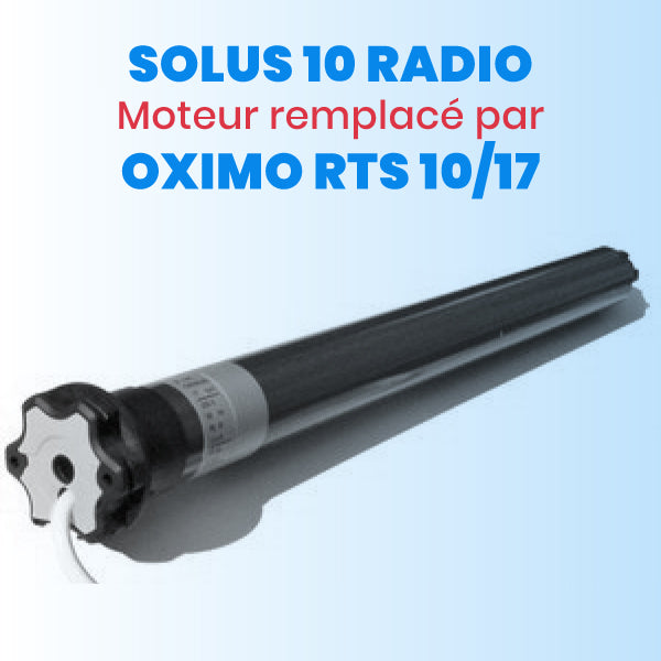 Moteur radio SOMFY Oximo RTS - 10 Nm-Service Pièces Somfy